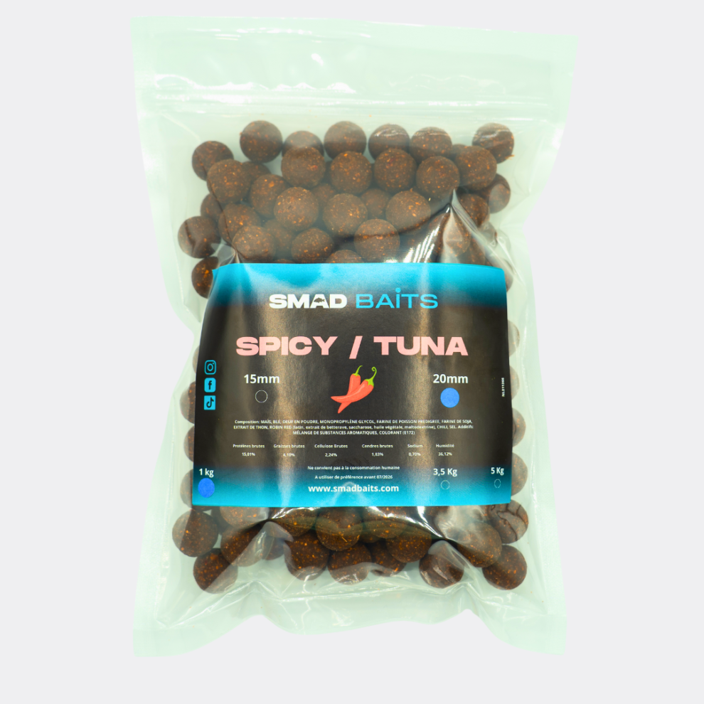 Appâts à Carpe DNA The Bug - Bouillettes 15mm Et 18mm, Sac De 1kg, Durée De Conservation Longue