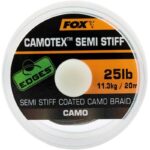 Tresse A Bas De Ligne Gainee Fox Edges Camotex Semi Stiff Camo - 20M